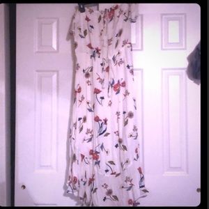 Worn twice! Lush off shoulder maxi with liner